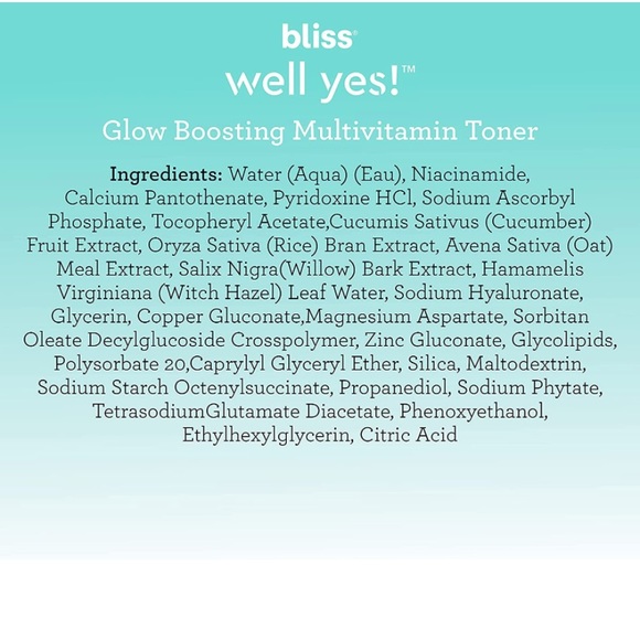 Bliss glow boosting multivitamin toner - 10 oz - Picture 5 of 6